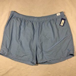 NEW Roundtree Yorke Caribbean Mens 4XB Blue Swim Shorts Trunks S25MC000B $60